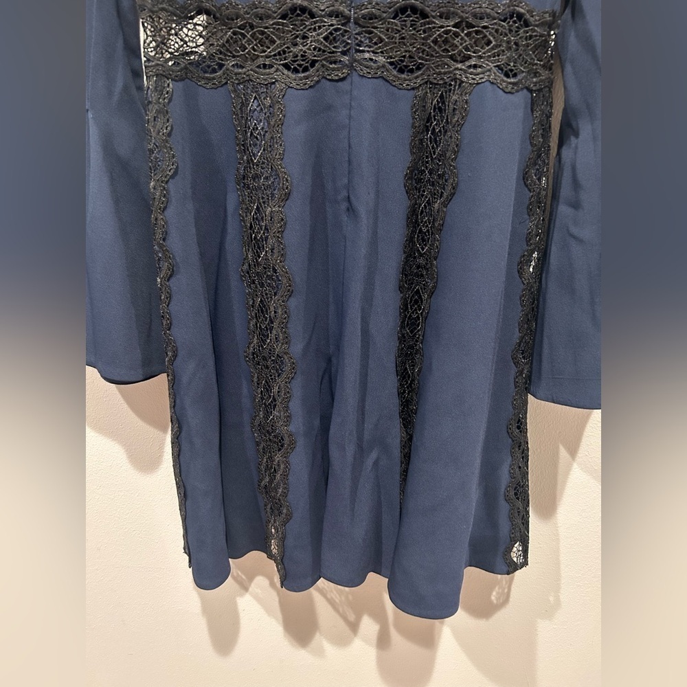 Jonathan Simkhai Navy and Black Long Sleeve Dress / Size 4 / - Picture 7 of 13